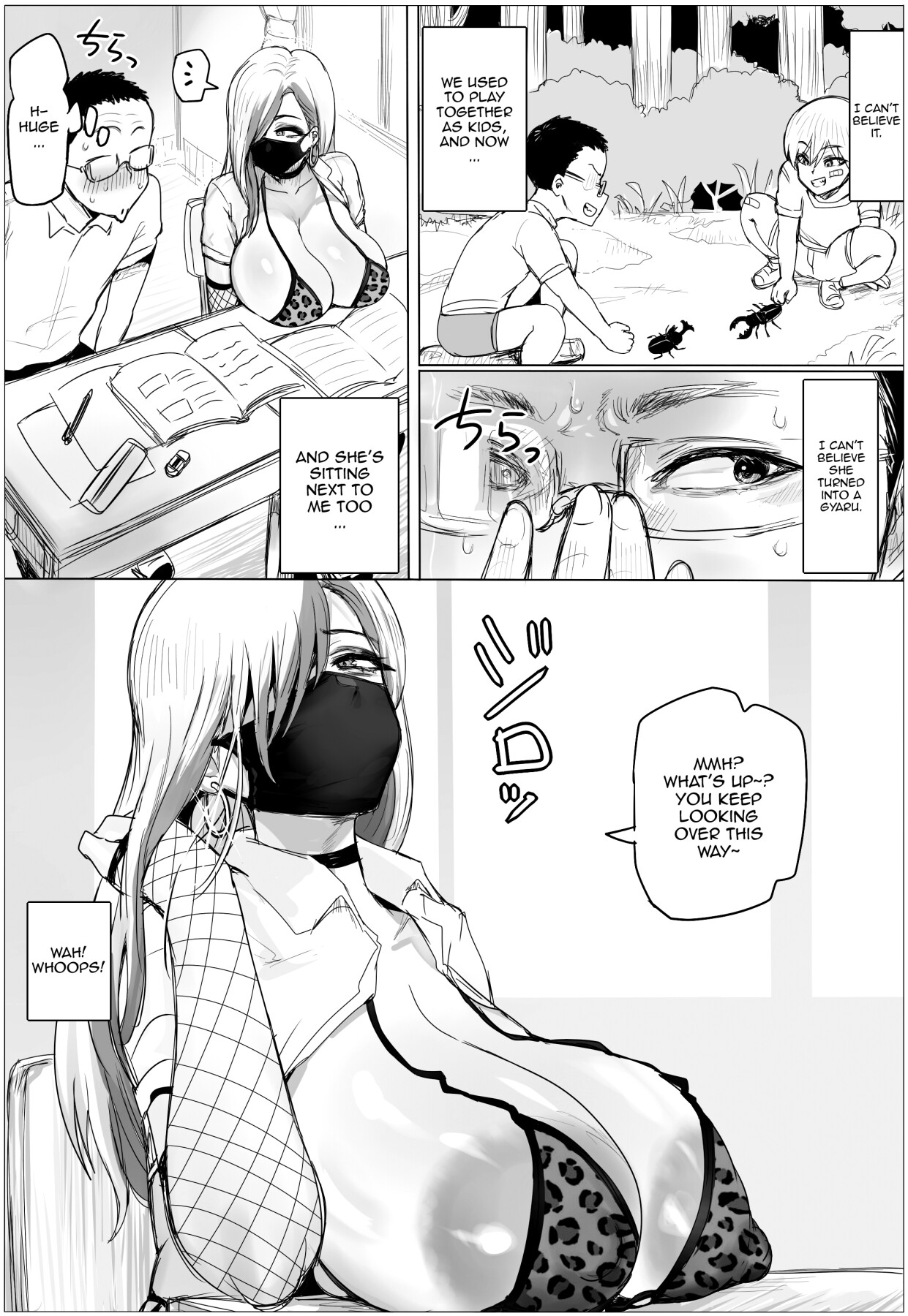 Hentai Manga Comic-My Childhood Friend I Just Reunited With Became A Plump Gyaru-Read-4